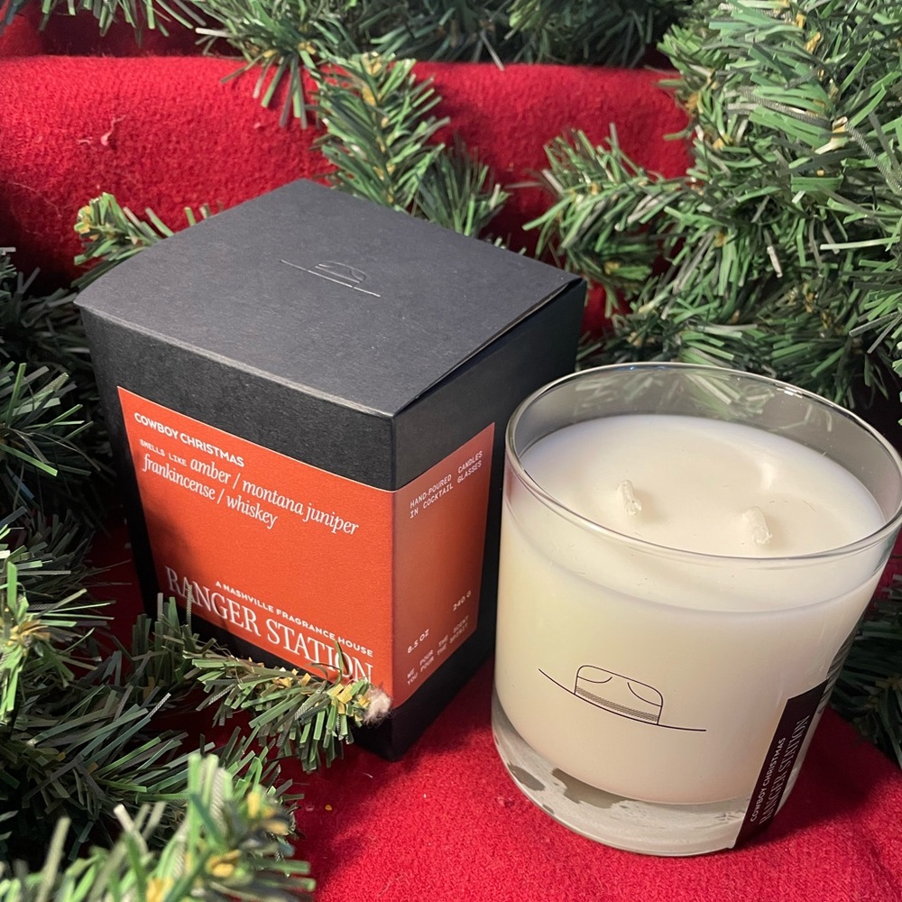 Ranger Station Cowboy Christmas Candle Limited Edition RARE NEW NIB - Picture 10 of 16
